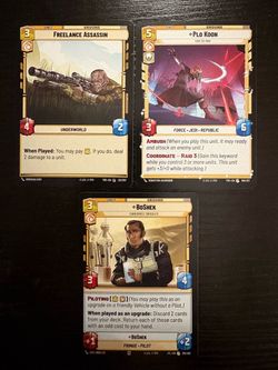 Star Wars Unlimited Trading Cards Lot of 3