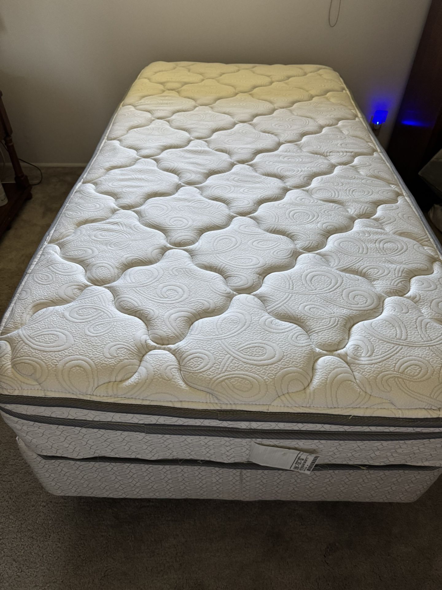 Twin Mattress, Box Springs, And Frame