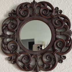 3pcs wooden carve decorative mirrors