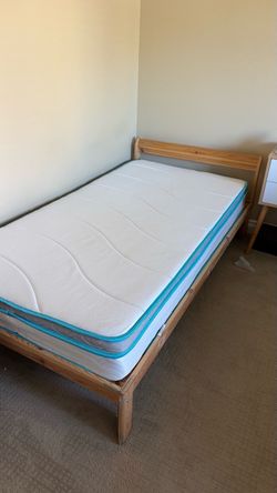Twin Bed Frame and Mattress