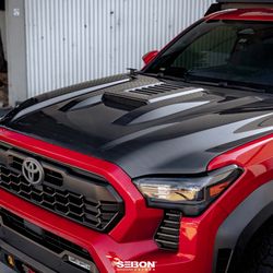 2024-2026 TOYOTA TACOMA SEIBON CARBON FIBER HOOD TR-STYLE
