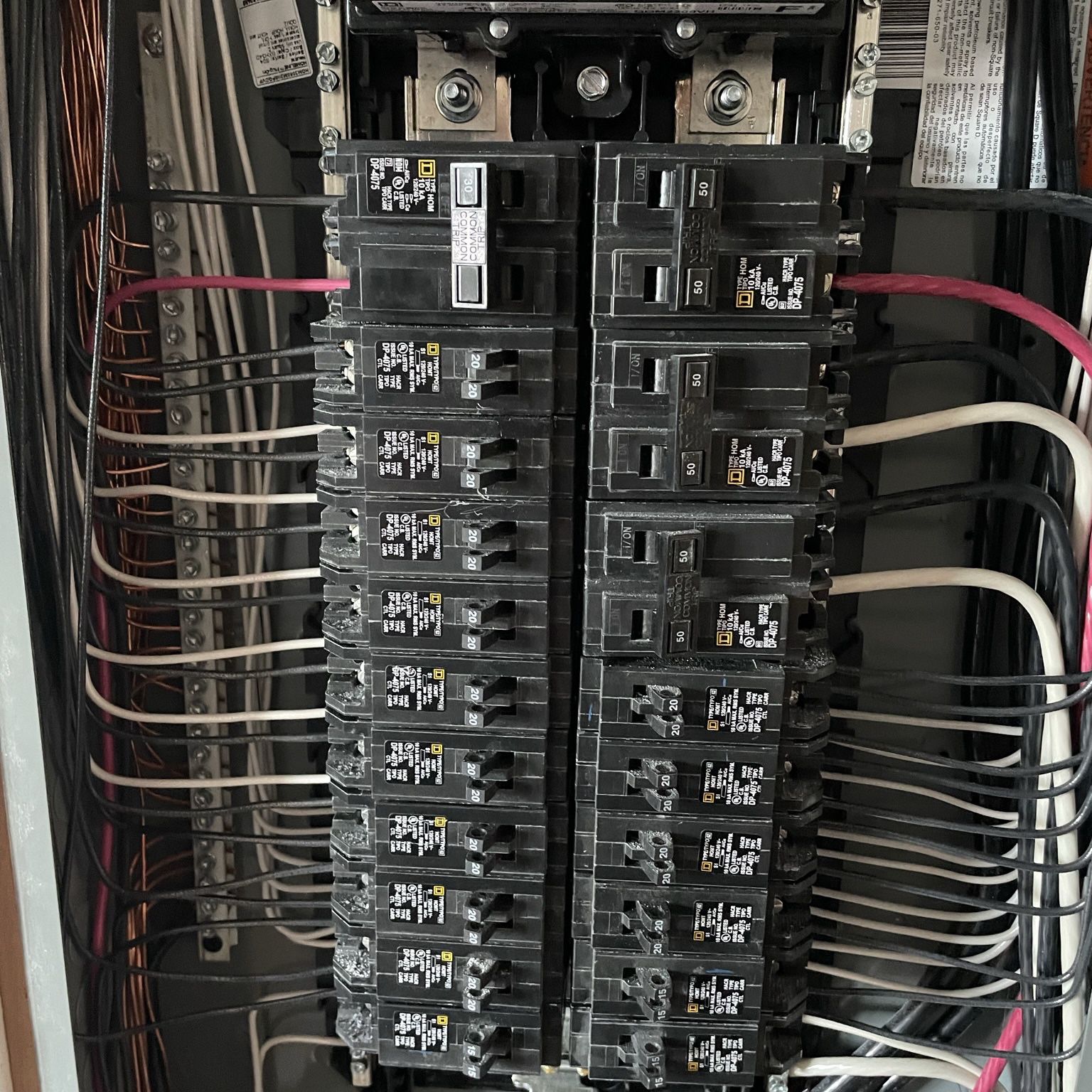 Electrical Service Panel Breakers 