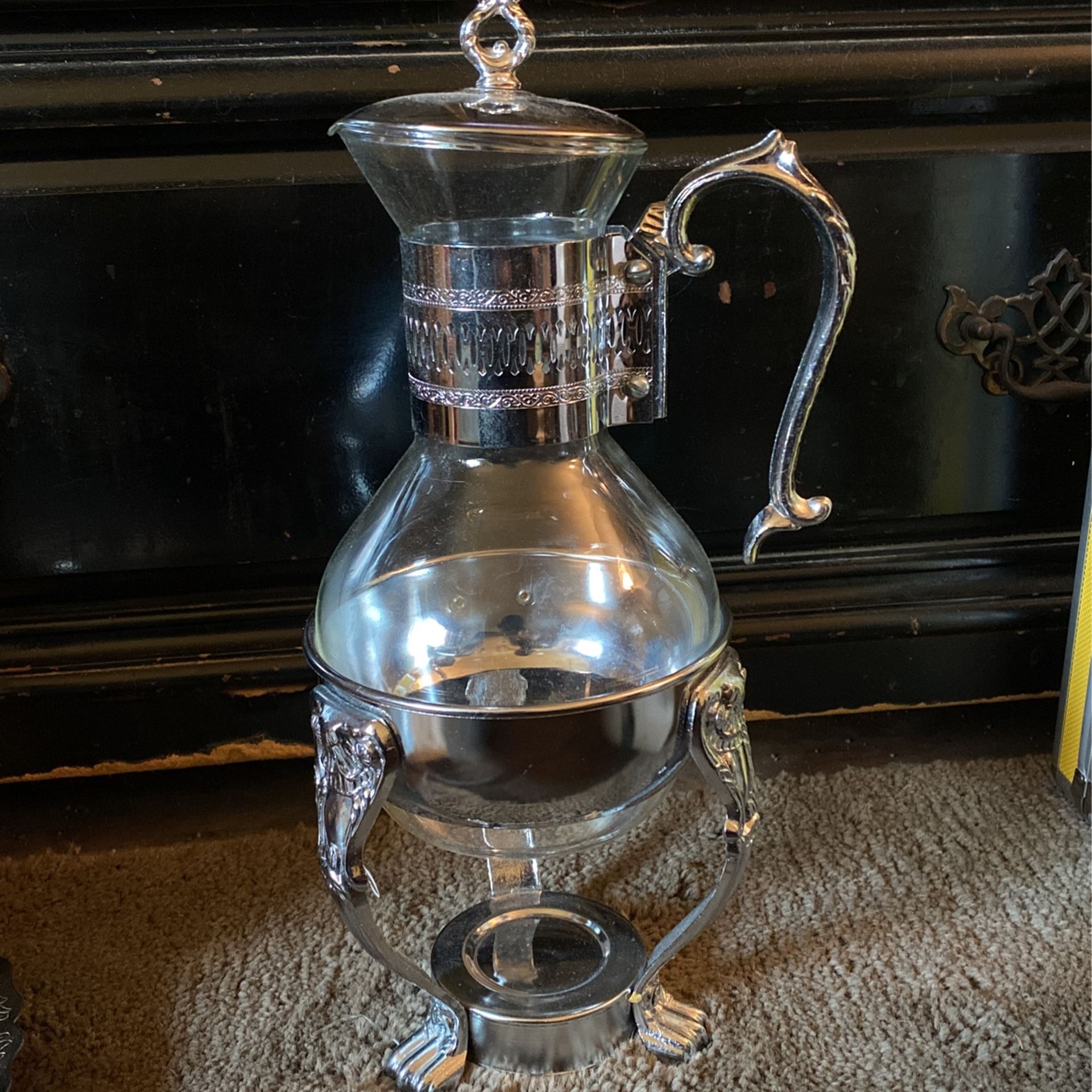 Vintage Coffee Carafe Warming Stand