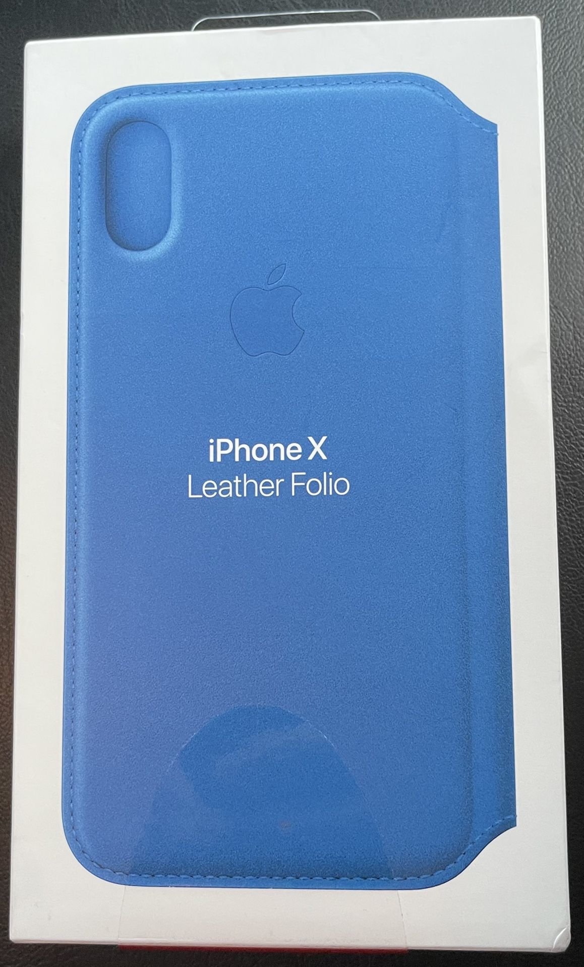 Apple iPhone X Blue Leather Folio