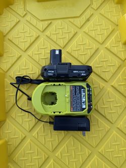 BRAND NEW RYOBI BATTERY AND CHARGER