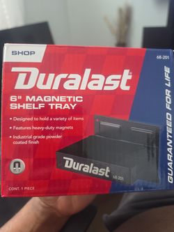 Magnetic shelf tray