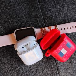 Apple Watch SE 2nd Gen 44mm GPS & Airpods 1st Generation 