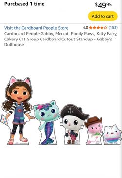 Gabby dollhouse cardboard