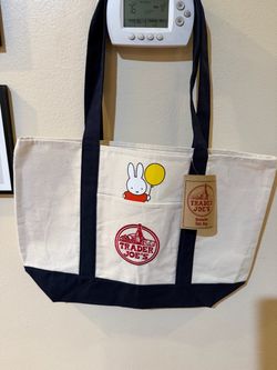 Large Trader Joe’s Canvas Tote Miffy