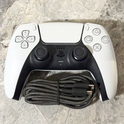 Sony Ps5 Controller White Authentic with Charger
