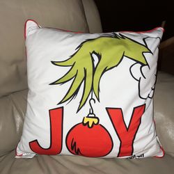 Grinch Decor Pillow