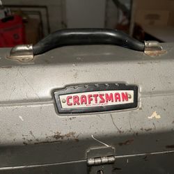 Vintage Craftsman Metal Toolbox 