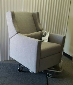 New Babyletto Swivel Electronic Recliner in grey Tweed for Sale in