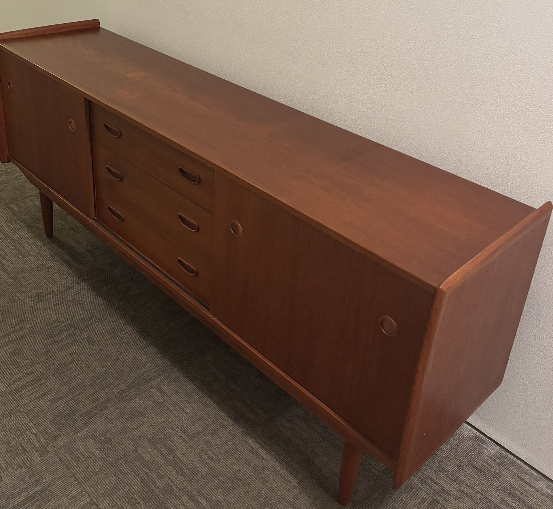 Danish Teak Credenza Sideboard