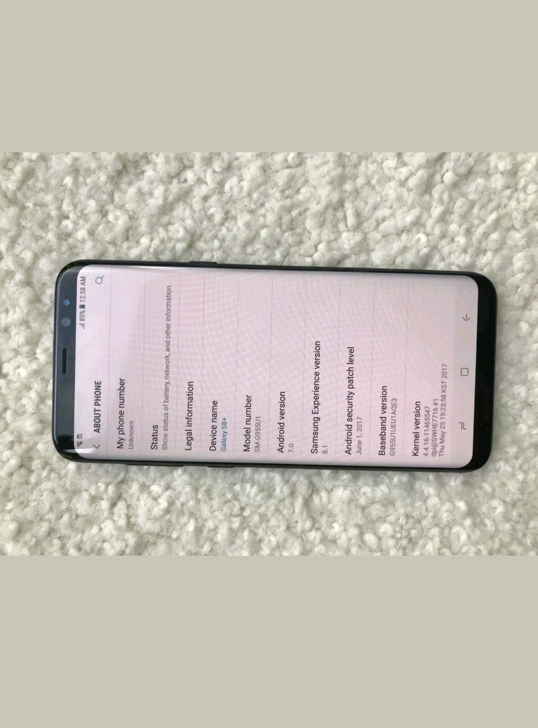 Mint Samsung Galaxy s8 Plus