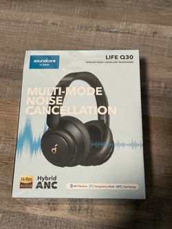 Soundcore Life Q30 Wireless Bluetooth ANC NFC Over-Ear Headphones, Black