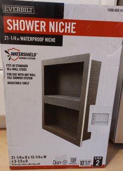 Everbilt Watershield Shower Niche with Adjustable Shelf