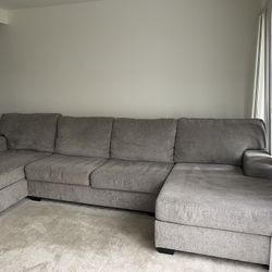 Gray U-Sofa Sectional