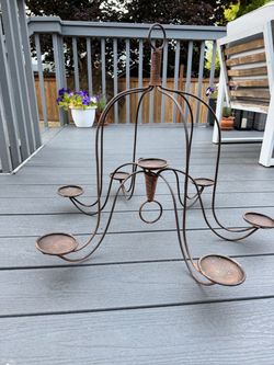 Wrought Iron Hanging Candle Holder Chandelier
