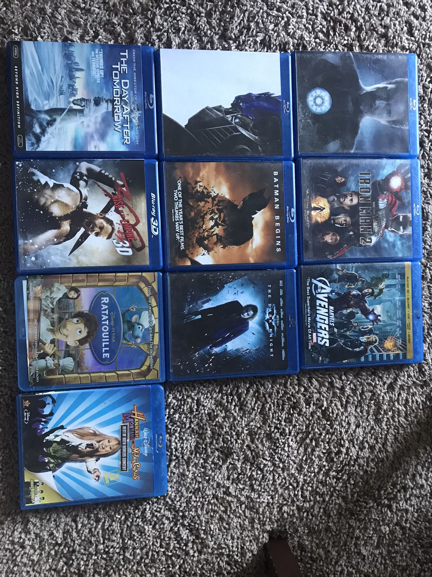 Super Hero Blueray Movies $5 each