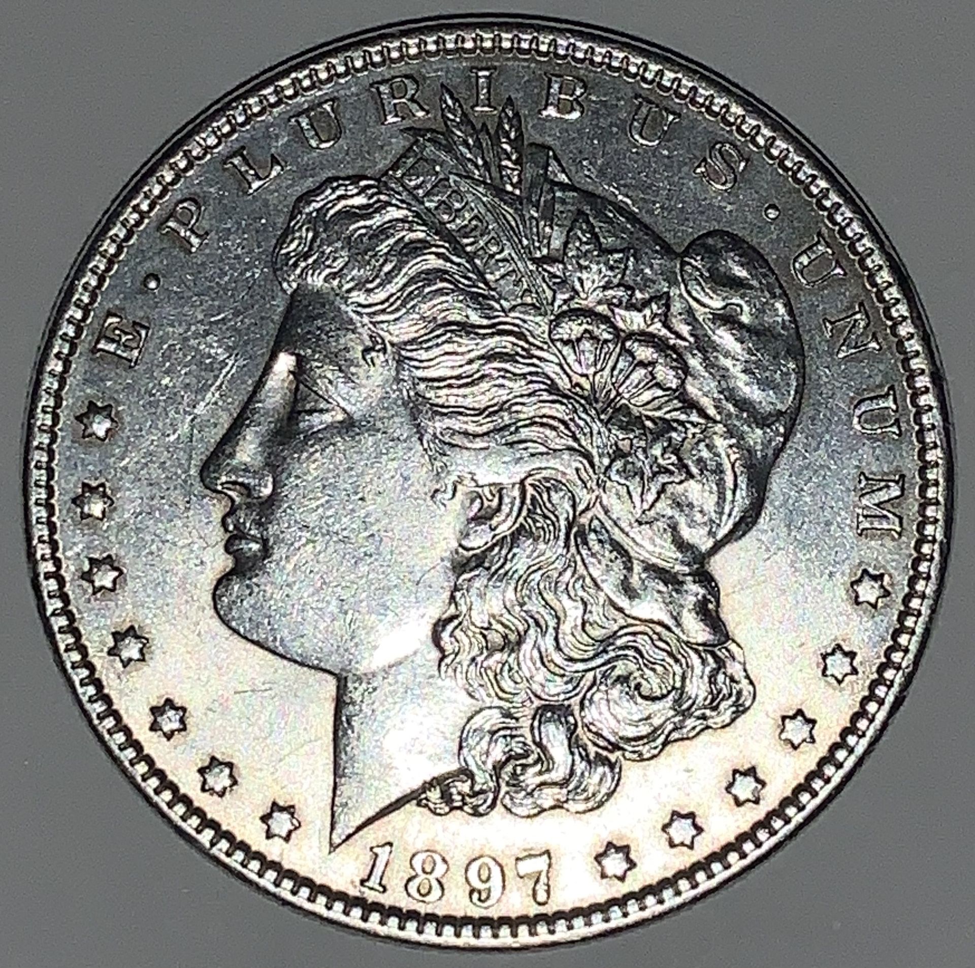 1897 Morgan Silver Dollar Coin 