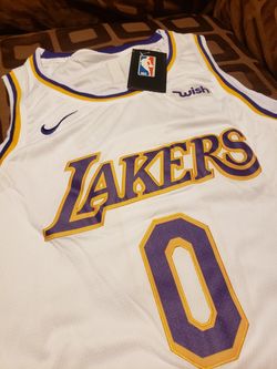 Kyle Kuzma #0 White Lakers Jersey