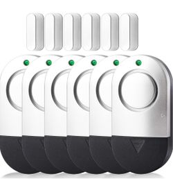 2 in 1 120DB Window Alarms Door Chimes 6 Pcs