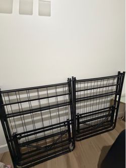 Foldable metal bed frame full/queen