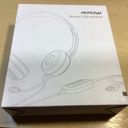 MPOW Wired USB Headset 