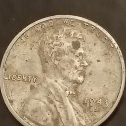 1943 S Steel Penny  DDO  