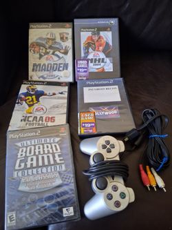 Playstation 2 Bundle 5games 1 sony Controller 1 Av Video Cable