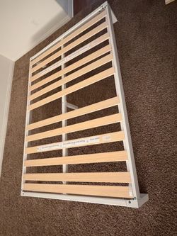 Full bed frame and mattress