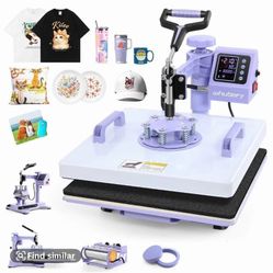 5 In 1 Professional  Sublimation Heat Transfer Machine 