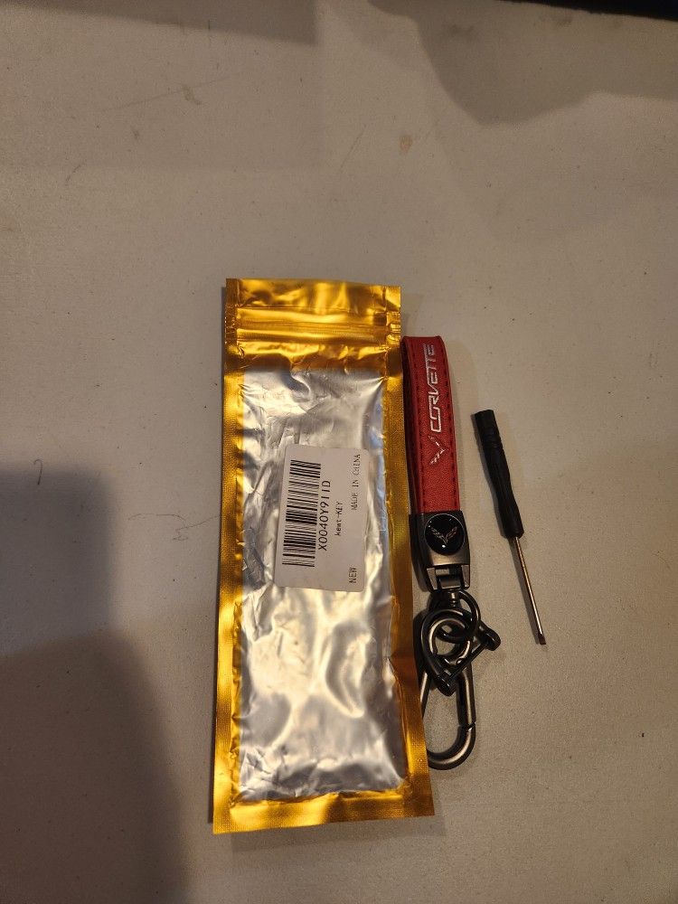 Corvette Red Keychain $7