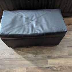 Ottoman (BROWN faux Leather)