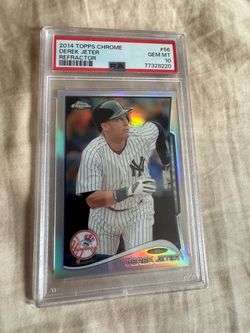 2014 TOPPS CHROME REFRACTOR #56 DEREK JETER PSA 10