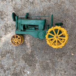 John Deer Wrought Iron Tractor Antique