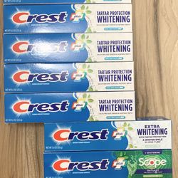 $20 for 7 Crest Toothpaste (5)8.2oz, (2)5.4oz, Two set available 
