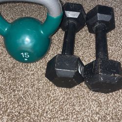 Dumbbells and Flat Bench 