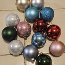 14 Couunt 
shatterproof
multicolor 
Christmas tree ornaments 
 #3
