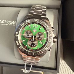 TAG Heuer Formula 1 QUARTZ Chronograph 43mm Mens Watch Green CAZ101AP.BA0842