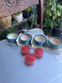 Tea light cups set 2 Dlrs