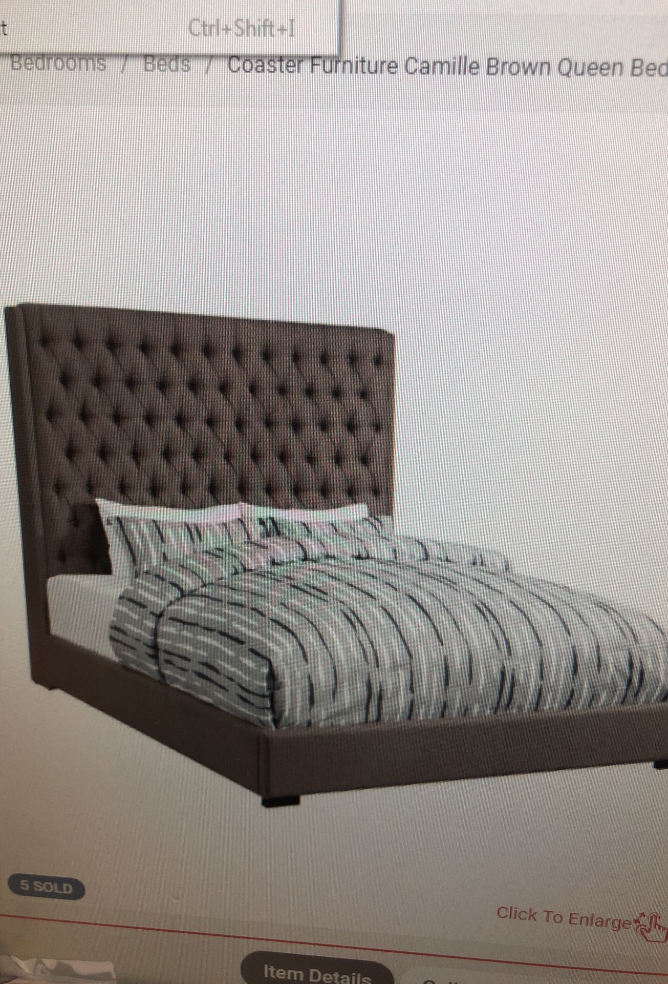 Coaster Furniture Camille Brown Bed ( STILL IN BOX)