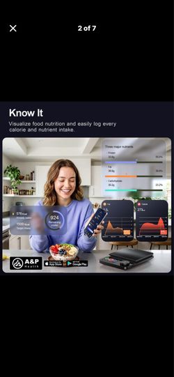 Smart Food Kitchen Scale with Nutritional Calculator
