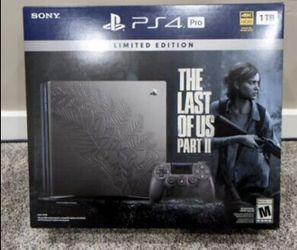 Playstation 4 Pro Last Of us 2 Limited Edition.