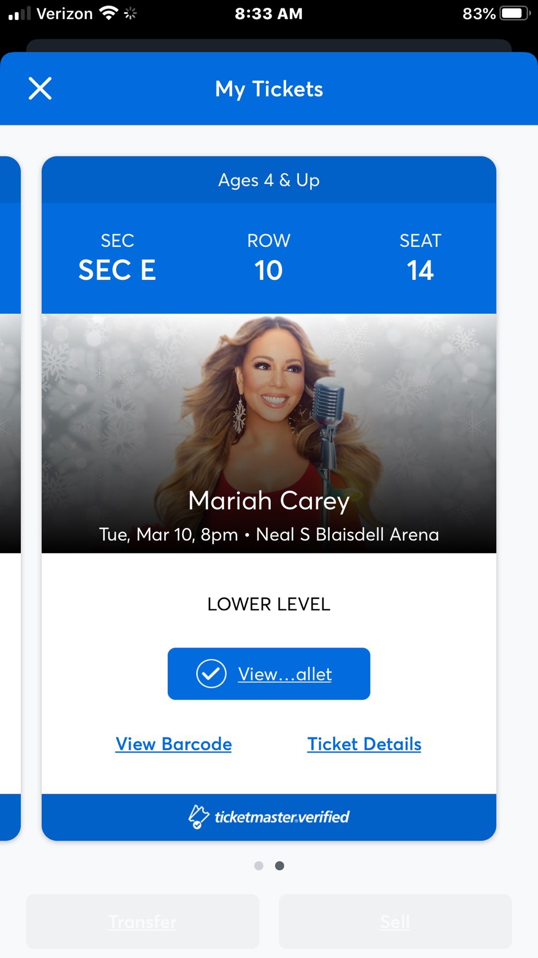 Mariah Carey Tickets 03/10/2020