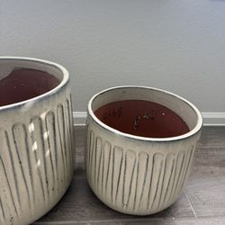 Ceramic Plant Pot Set