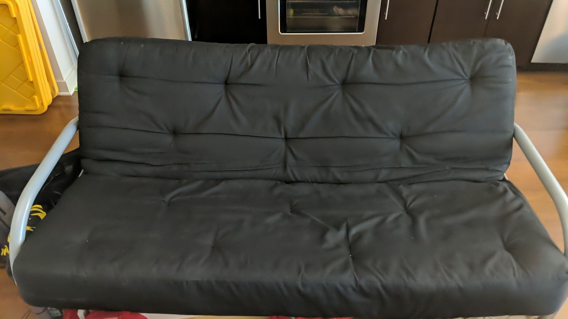 Futon (Grey with 7" black mattress), must buy both, open to offers.