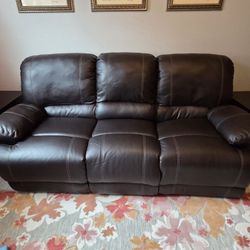 Brown Leather Sofa