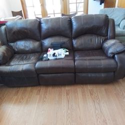 Leather Couch  $200 Obo